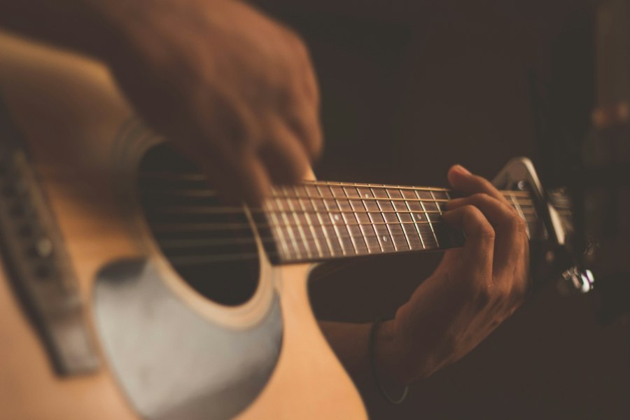 Guitar on stage in Nashville